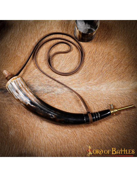 Scatola di polvere di corno di bue