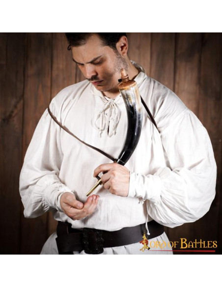 Scatola di polvere di corno di bue