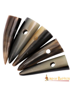 Set di 5 bottoni in corno per gamberi 2