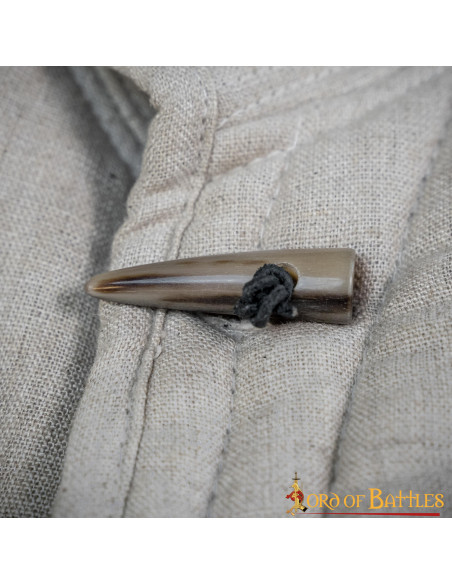 Set di 5 bottoni in corno per gamberi