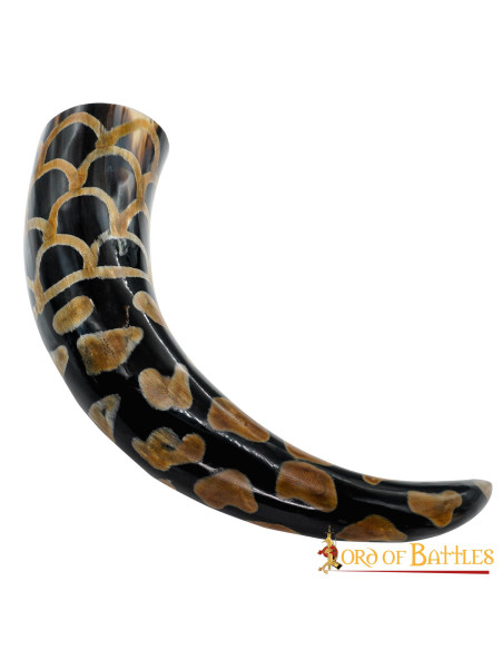 Corno per bere vichingo con design...