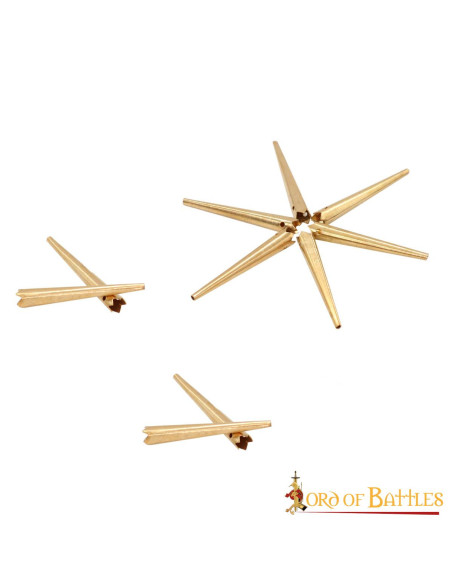 Set di 10 aiglets o puntoni in ottone...