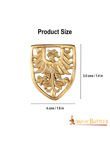 Set di 5 scudi con aquila araldica da...