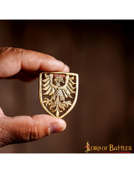 Set di 5 scudi con aquila araldica da...