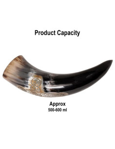 Design del teschio con croce di corno bevente vichingo 2