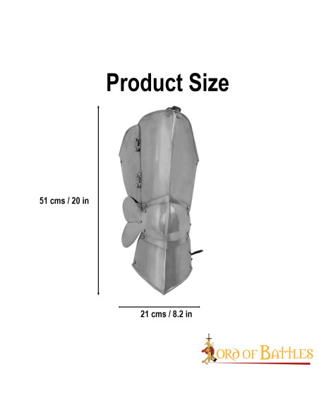 Classica armatura medievale per le gambe