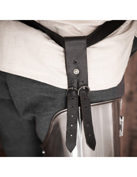 Classica armatura medievale per le gambe