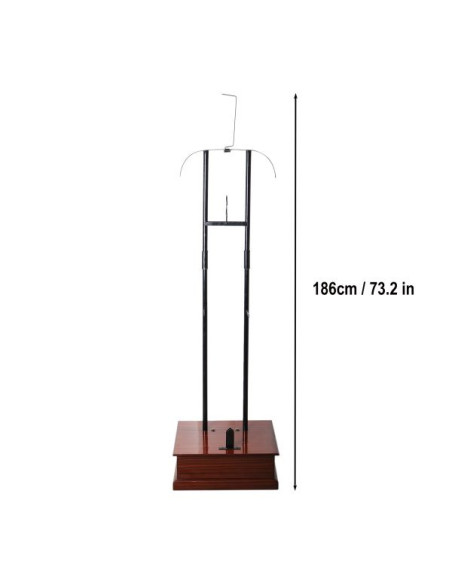 Supporto in metallo con base in legno...