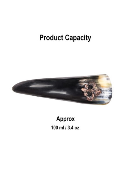 Set di 3 corni potori vichinghi...