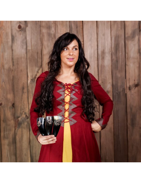 Set di 3 corni potori vichinghi...