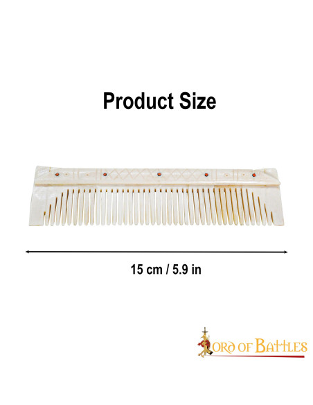 Pettine medievale in vero osso