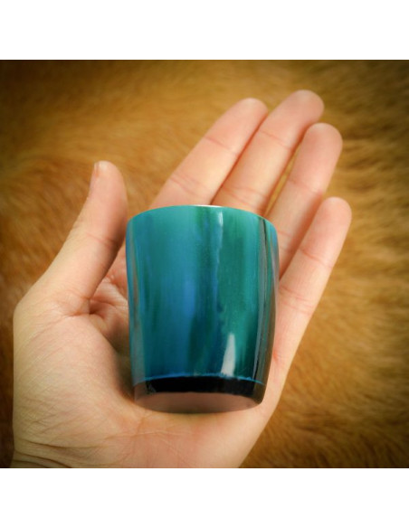 Set di 3 bicchierini colorati in...