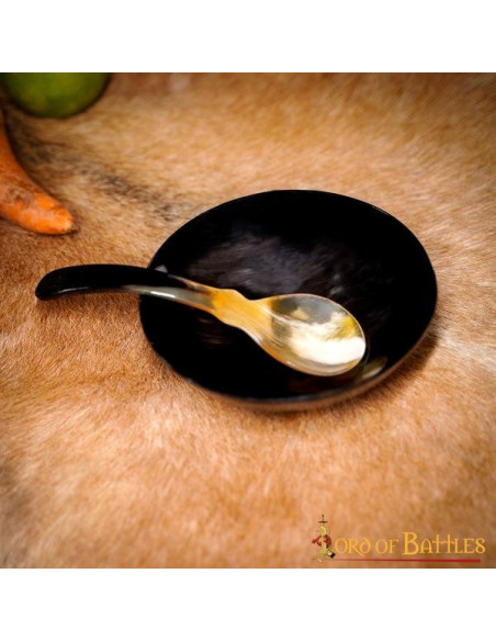 Set di 2 cucchiai in vero corno stile...