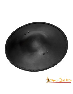 Scudo medievale funzionale rotondo per scherma storica