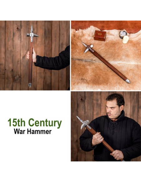 Storico martello da guerra del XV secolo