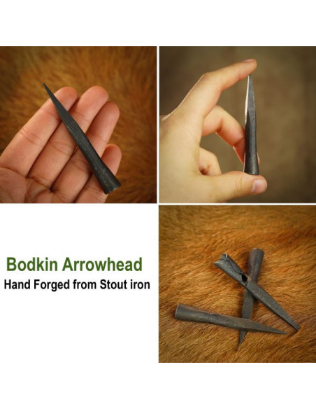 Set 3 punte di freccia in ferro...