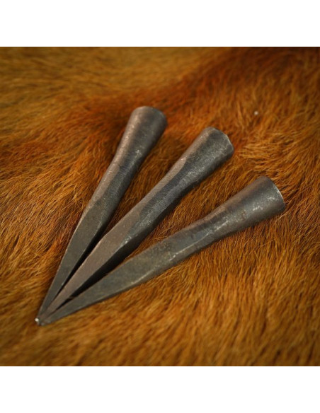 Set 3 punte di freccia in ferro...