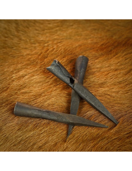 Set 3 punte di freccia in ferro...