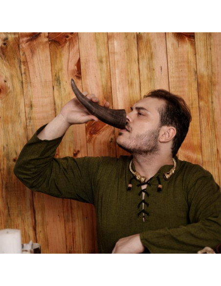 Corno potorio vichingo con squame...