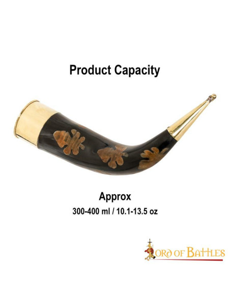 Corno per bere con macchie...