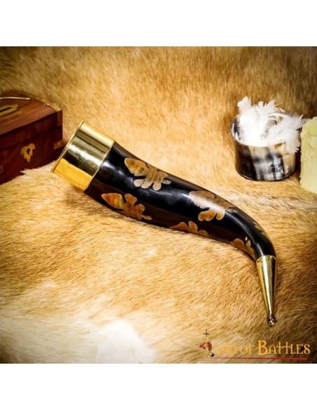 Corno per bere con macchie...