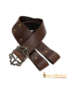 Cintura pirata marrone con baldric per LARP e Cosplay 2