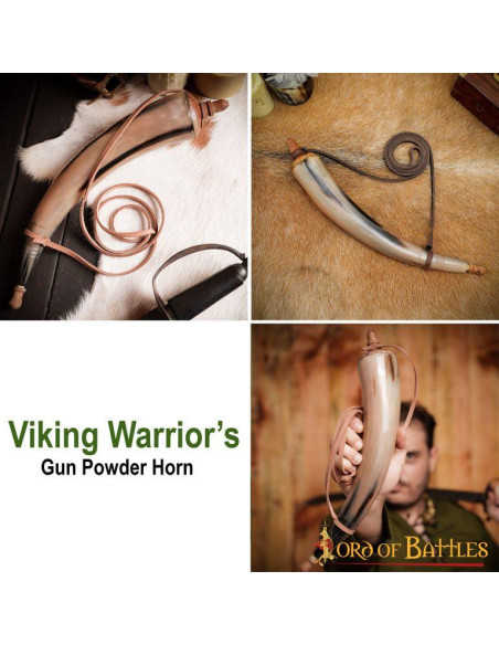 Polvere da sparo in vero corno con...