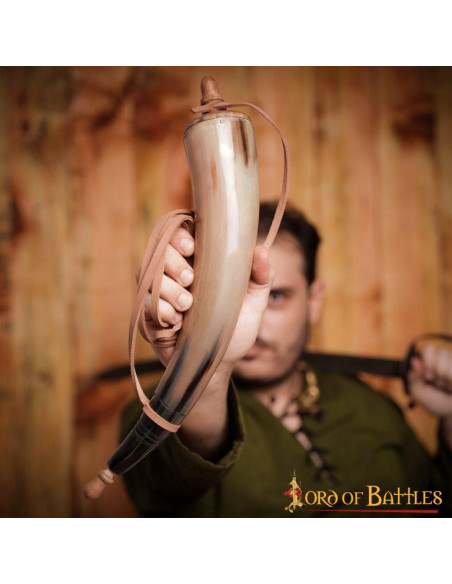 Polvere da sparo in vero corno con...