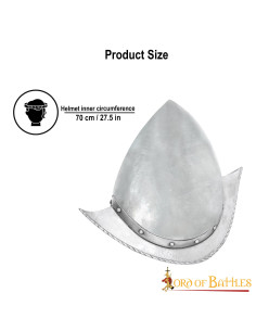 Elmo spagnolo Morion modello Cabasset s. 16 2