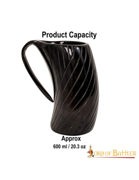 Boccale da birra in corno di bue in...