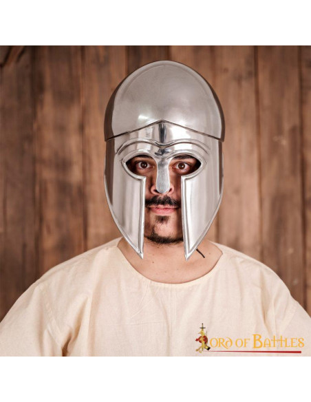 Elmo greco corinzio con fodera in pelle