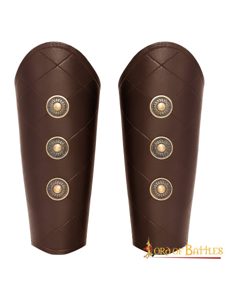 Bracciali medievali marroni con piatti