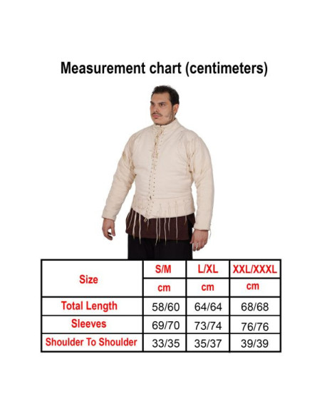 Gilet funzionale ecrù s. XV, con lacci