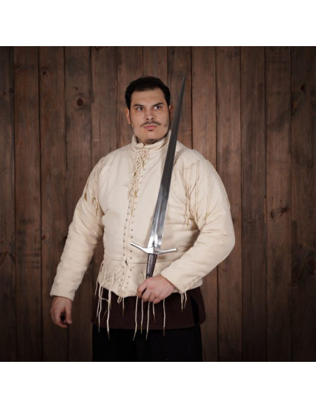 Gilet funzionale ecrù s. XV, con lacci