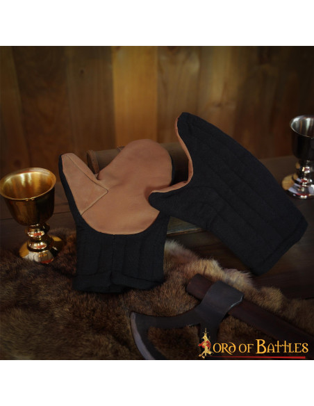 Guanti a muffola imbottiti in cotone...