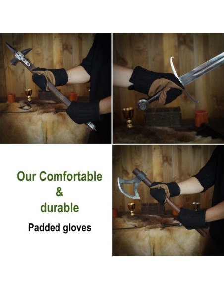 Guanti a muffola imbottiti in cotone...