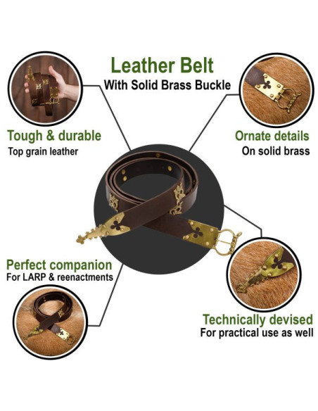 Cintura da Cavaliere Gotico marrone...