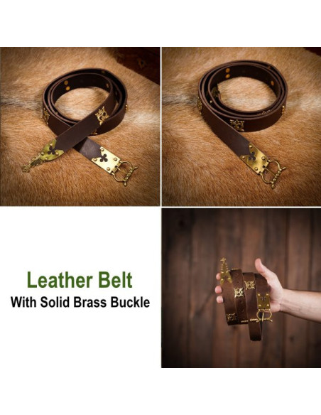 Cintura da Cavaliere Gotico marrone...