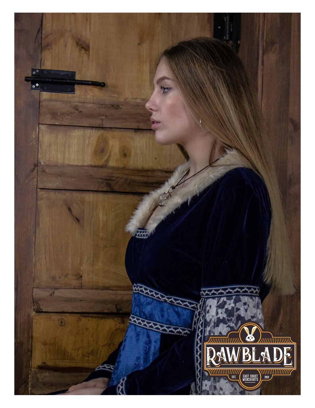 Vestito da sales cortigiana medievale