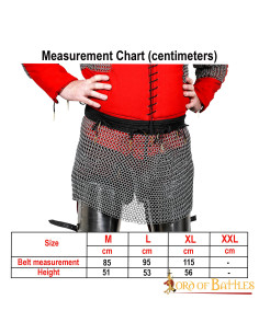 Gonna in cotta di maglia con anello piatto rivettato a... 2