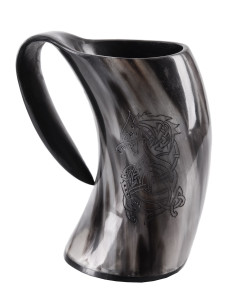 Brocca vichinga Fenrir il lupo nordico, 650-800 ml.