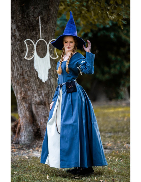 Abito medievale bianco-blu modello...