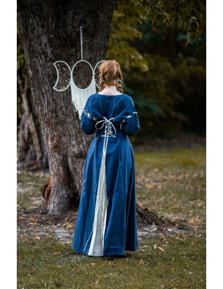 Abito medievale bianco-blu modello...