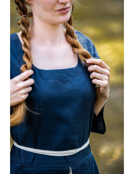 Abito medievale bianco-blu modello...