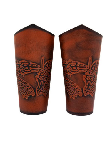 Bracciali in pelle vichinga modello Drago