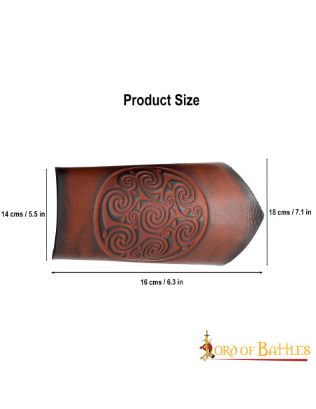 Bracciali in vera pelle con disegno a...