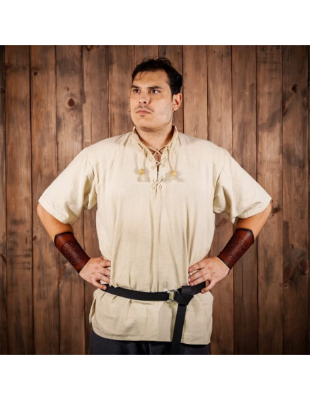 Bracciali in vera pelle con disegno a...