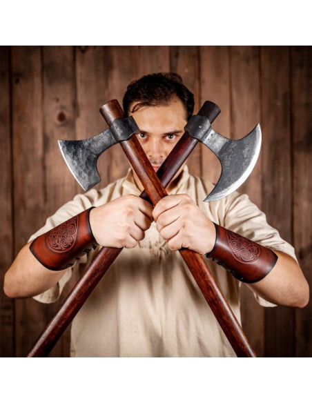 Bracciali in vera pelle con disegno a...