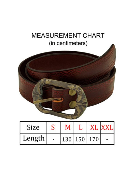 Disegno in rilievo della cintura...