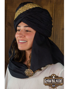 Turbante arabo Muharib - Nero